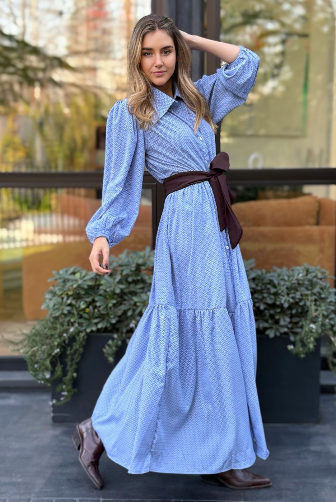 Vestido Marbella Sky Blue