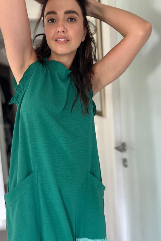 Vestido Italia DARK GREEN / LIGHT GREEN