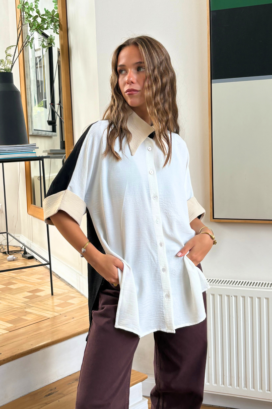 PREVENTA Blusa Amaya Black white