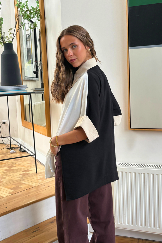 PREVENTA Blusa Amaya Black white