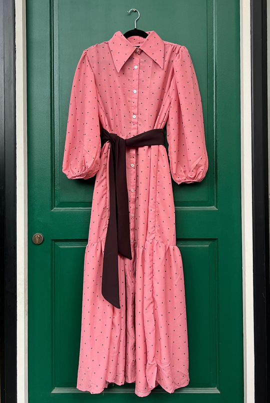 Vestido Marbella Pink Circles