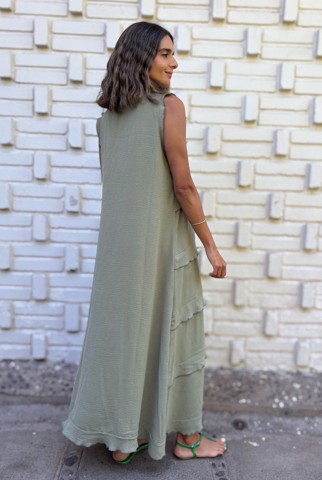 PRE VENTA VESTIDO ROMA LIGHT GREEN