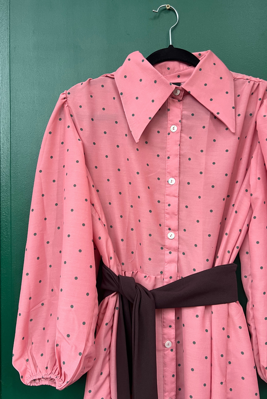 Vestido Marbella Pink Circles