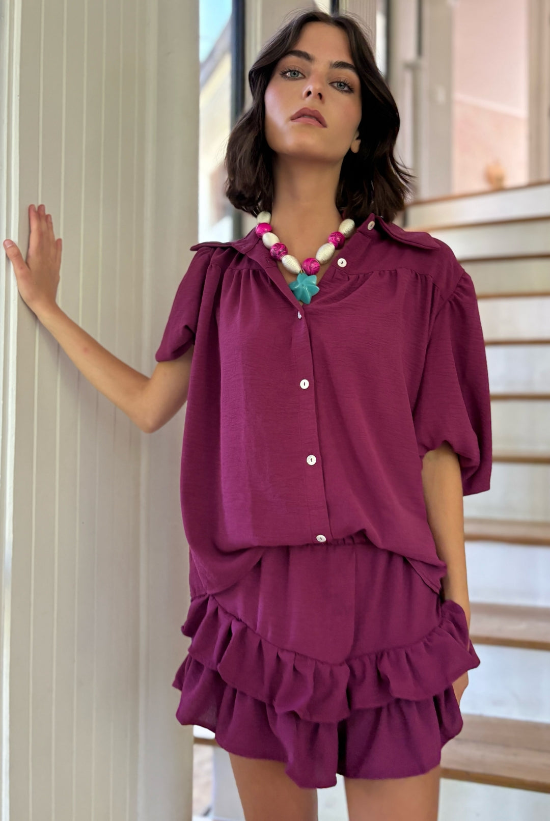 Short Vuelos Rafaela MAGENTA