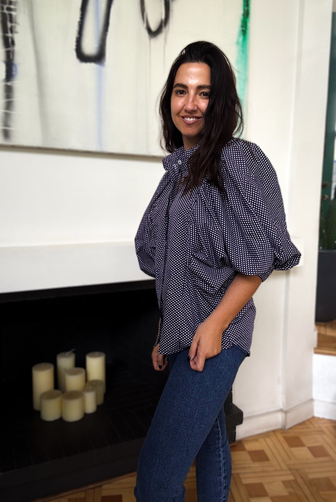 Blusa Small Dots BLUE