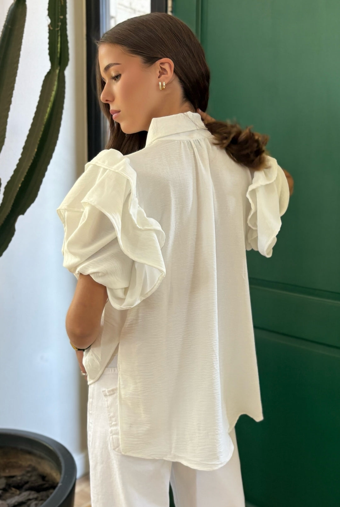 Blusa Amanda Doble Vuelo WHITE