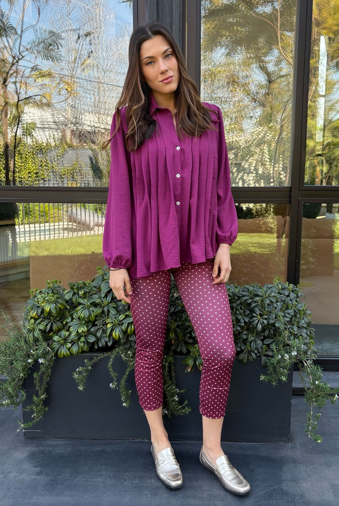 Blusa Gardenia Magenta