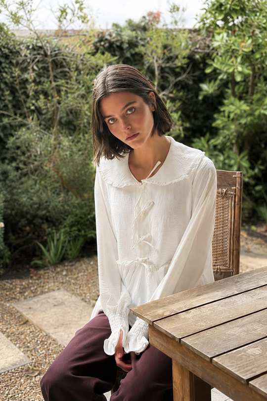 Blusa María Antonieta White