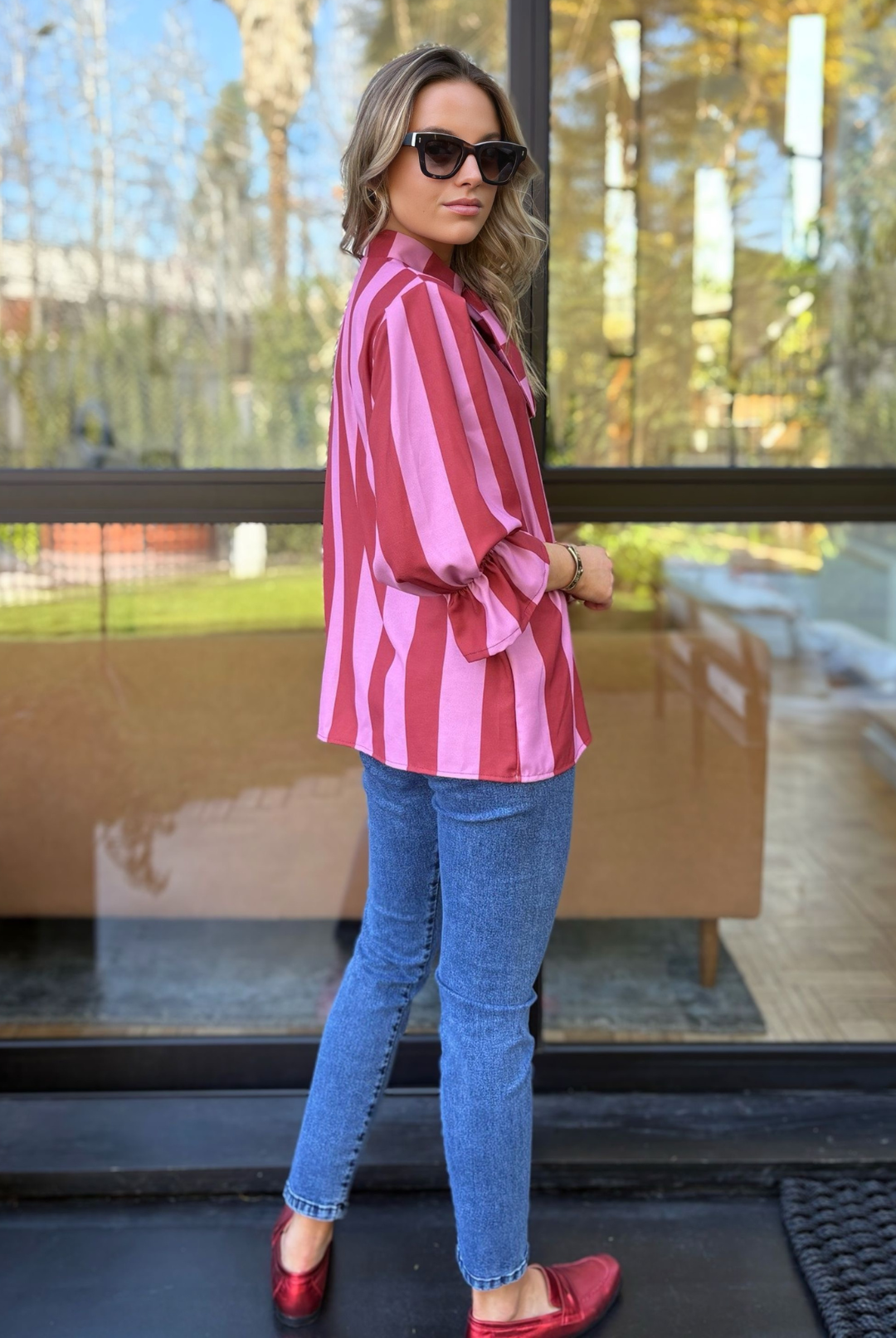 PRE VENTA BLUSA SANTORINI PINK