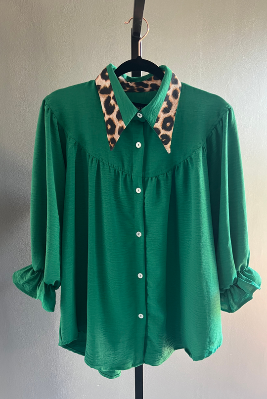 Blusa Rafaela Leopard Green