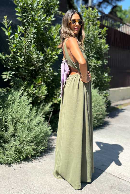 Vestido Danubio Olive