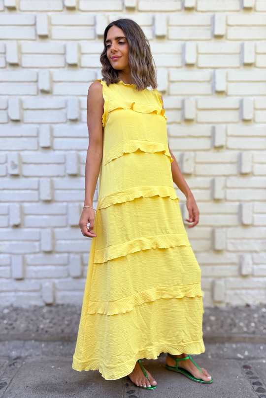 PRE VENTA VESTIDO ROMA YELLOW