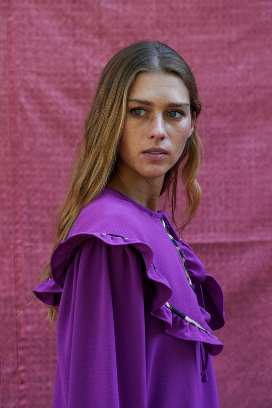 Blusa Reina Sofía MAGENTA