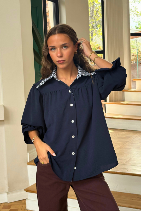 PREVENTA Blusa Rafaela blue