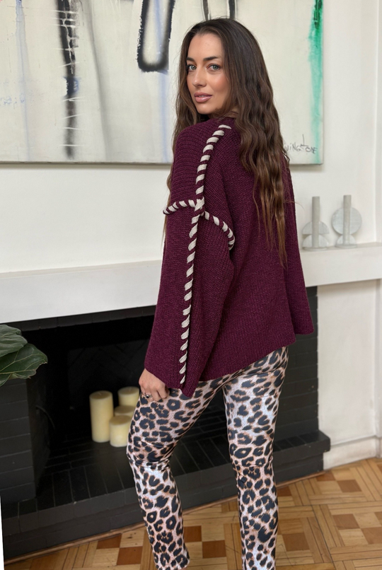 Pre venta Sweater Berlín Burgundy