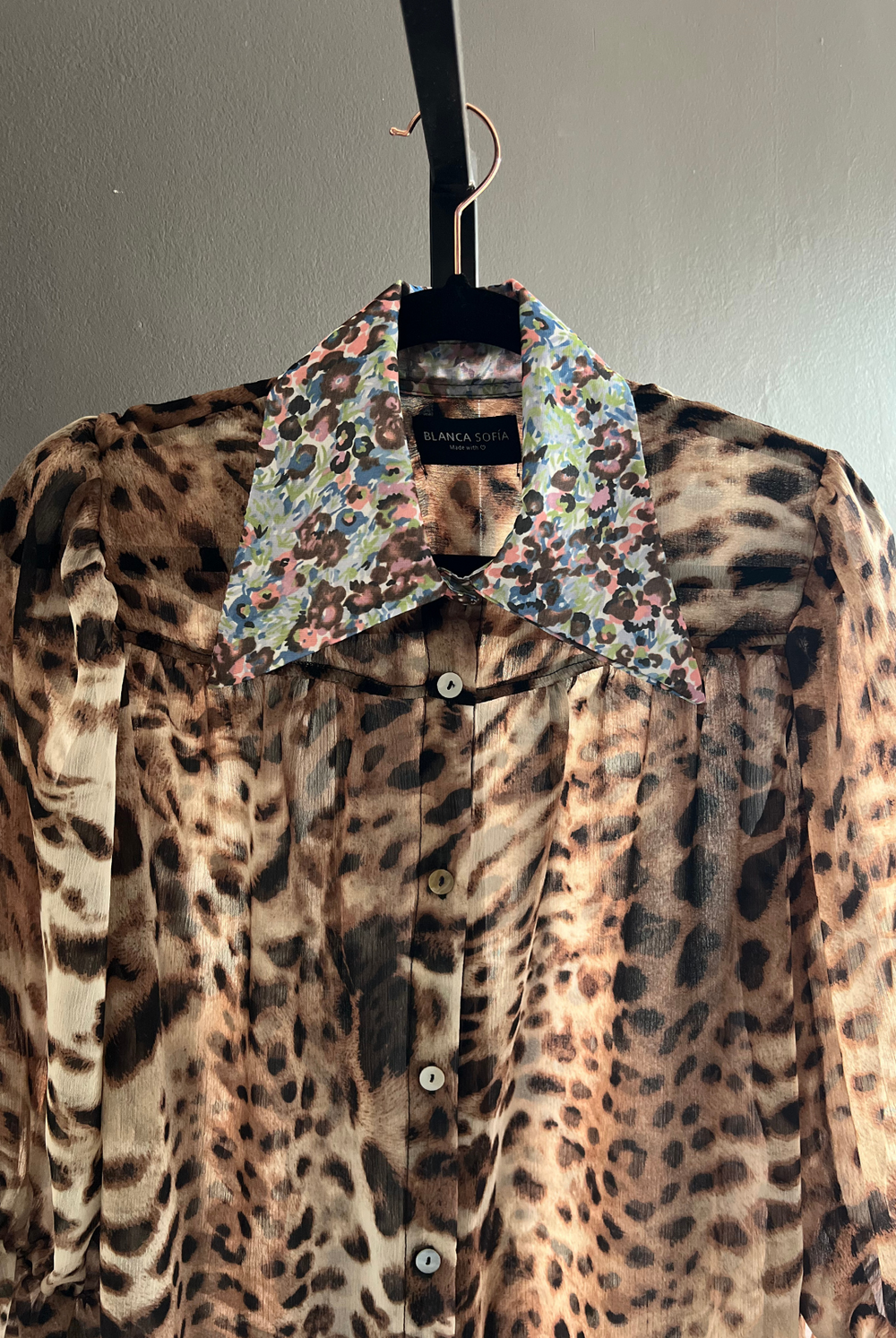 Blusa Rafaela Leopardo Beige/Brown