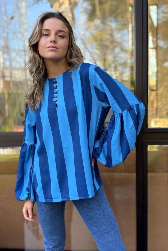 PRE VENTA BLUSA BOLONIA BLUE