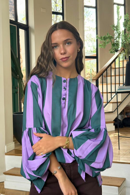 Blusa Bolonia Green purple