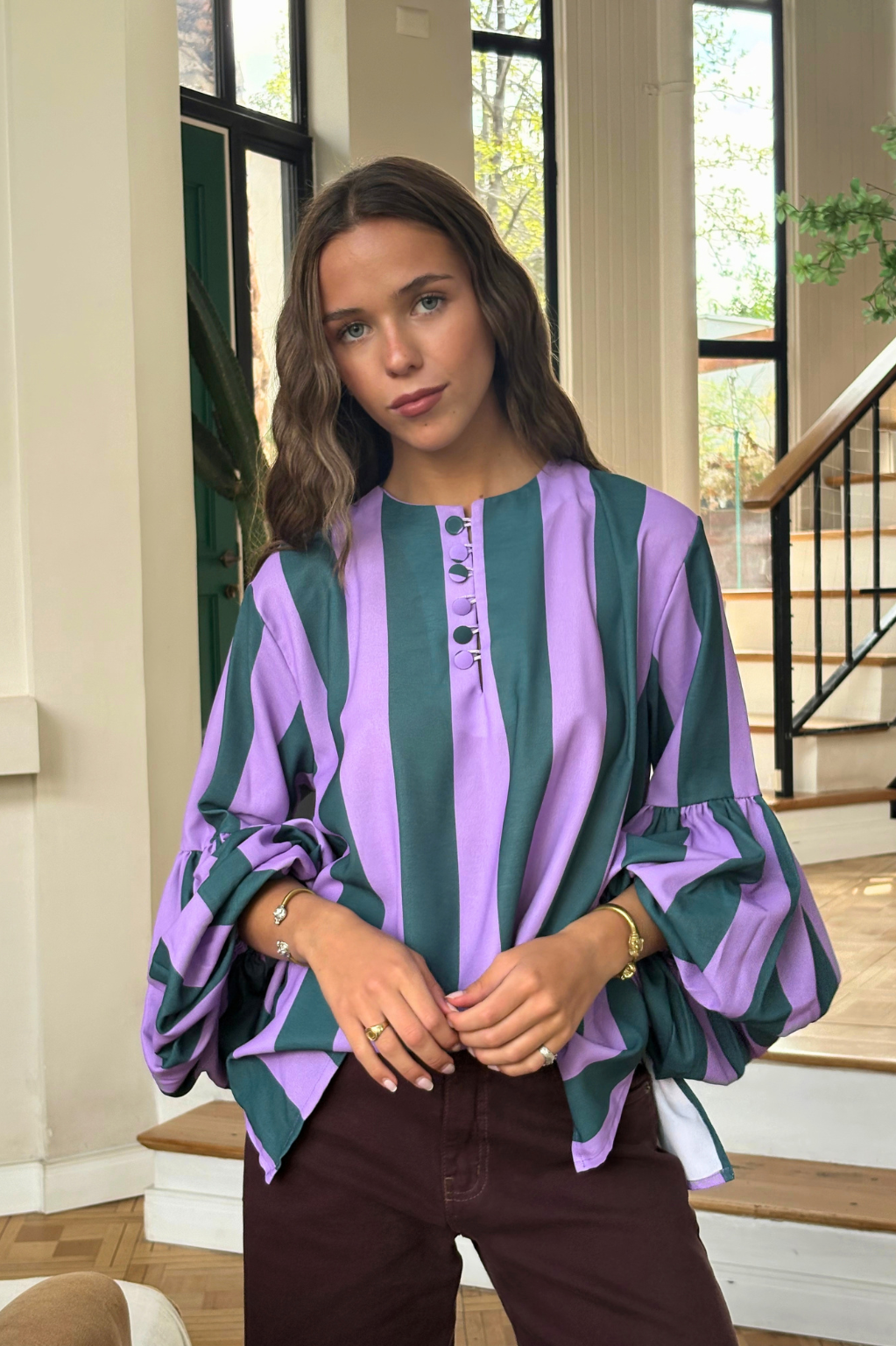 Blusa Bolonia Green purple