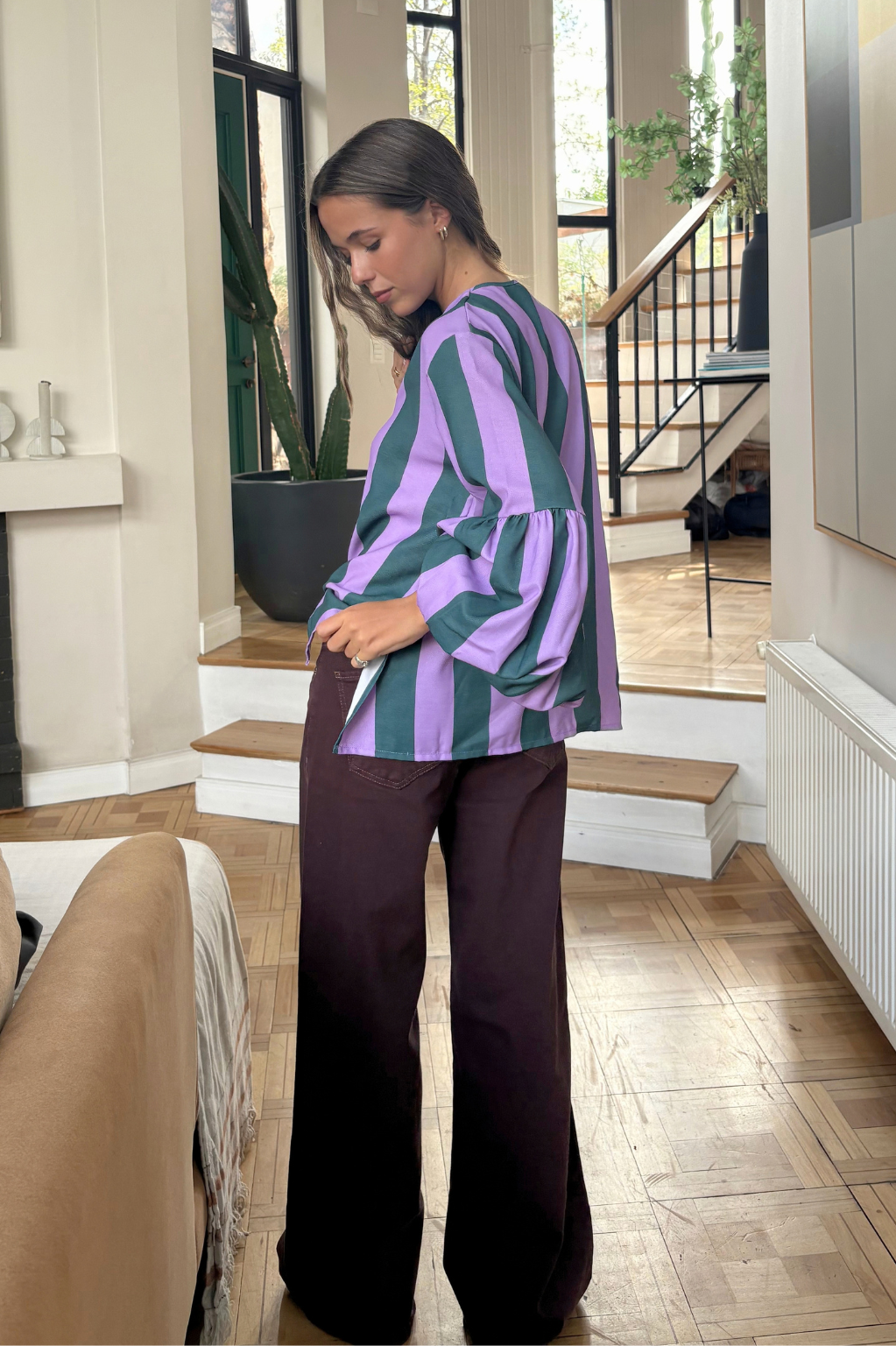 Blusa Bolonia Green purple