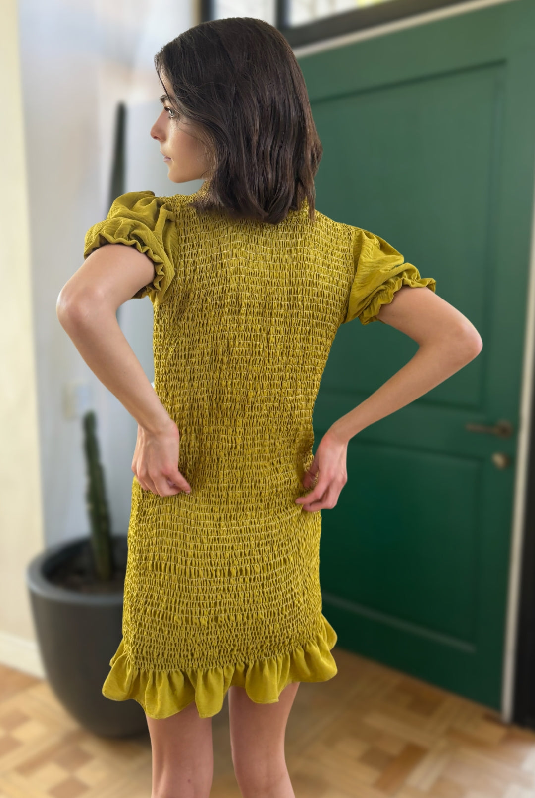 Vestido Cala GREEN MUSTARD