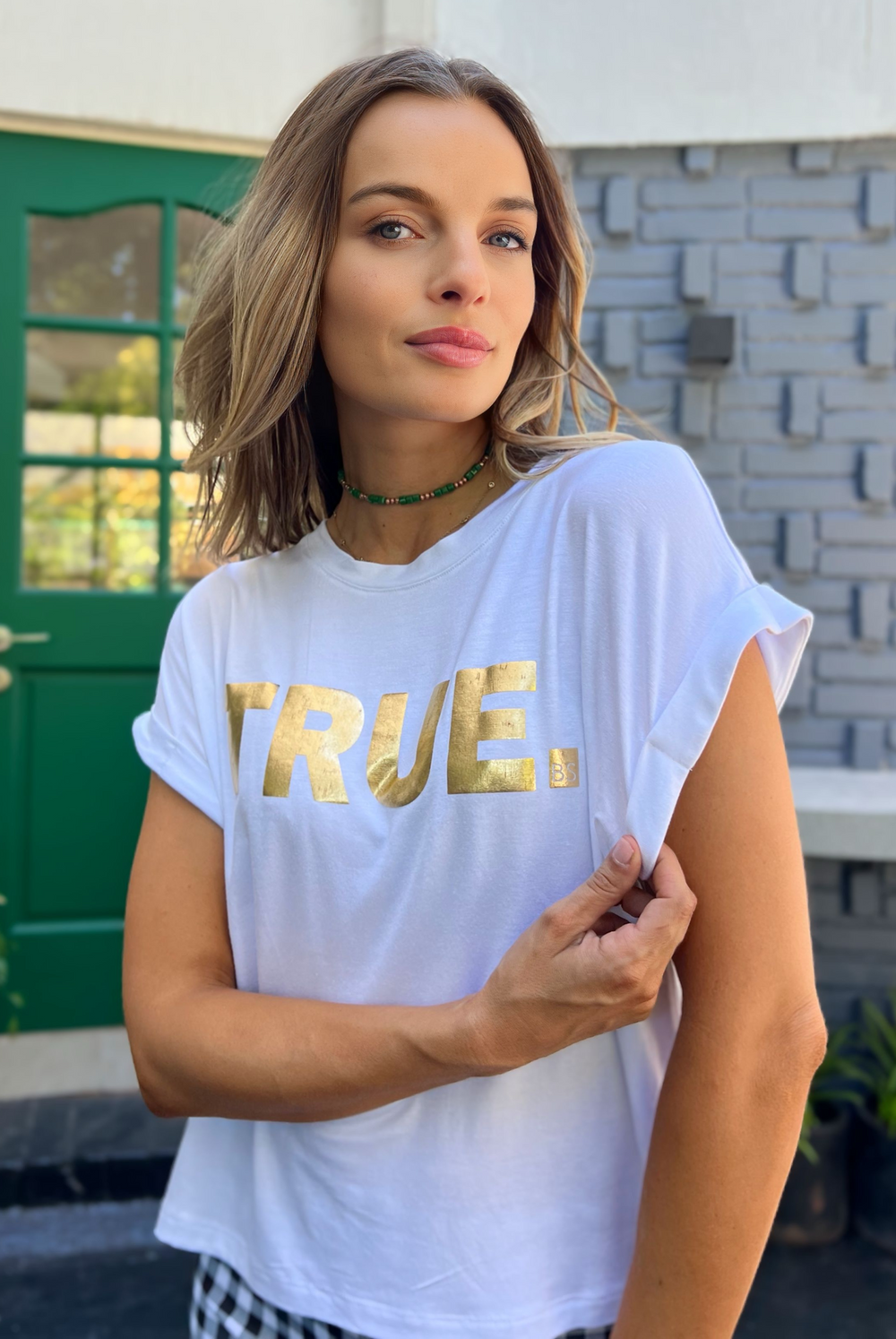 Polera True White/Gold