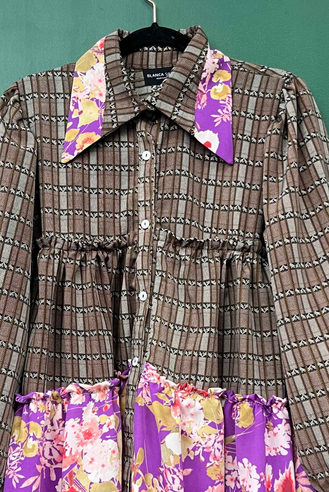 Vestido Sevilla Purple Pattern
