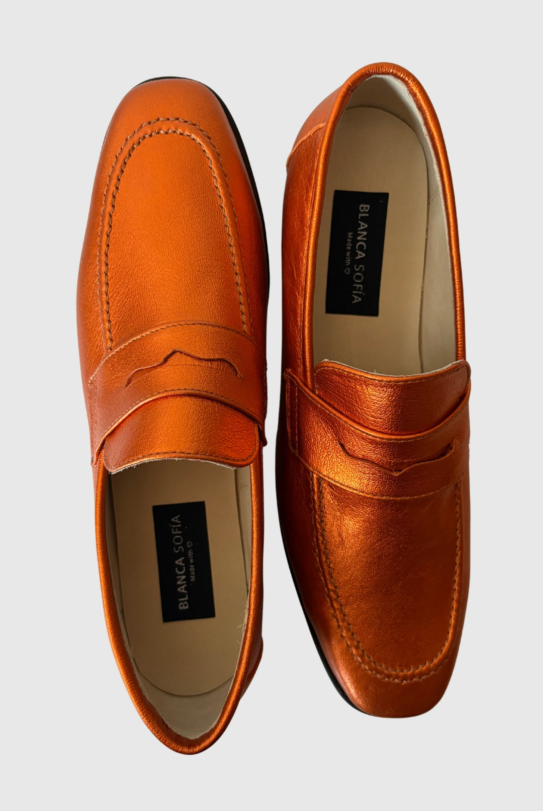 Mocasín Maia Orange / Cuero