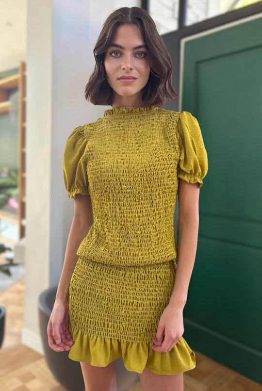 Vestido Cala GREEN MUSTARD