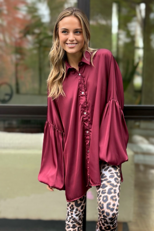Blusa Martín Burgundy