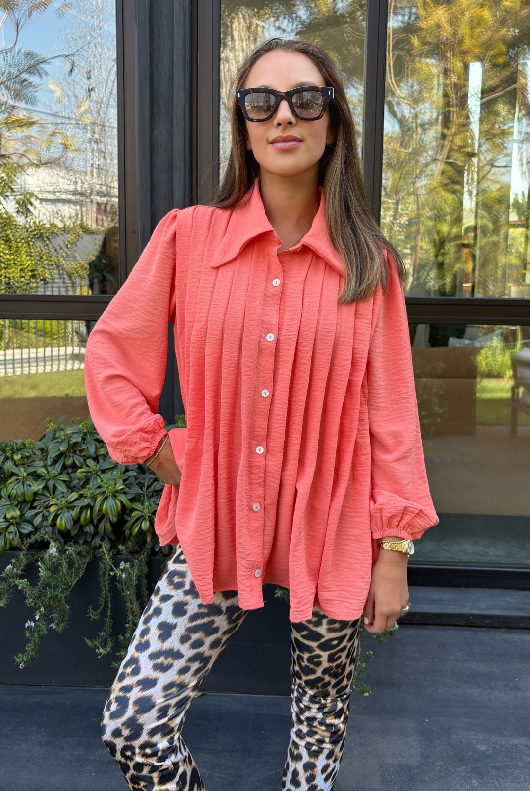 Blusa Gardenia Coral