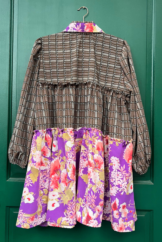 Vestido Sevilla Purple Pattern