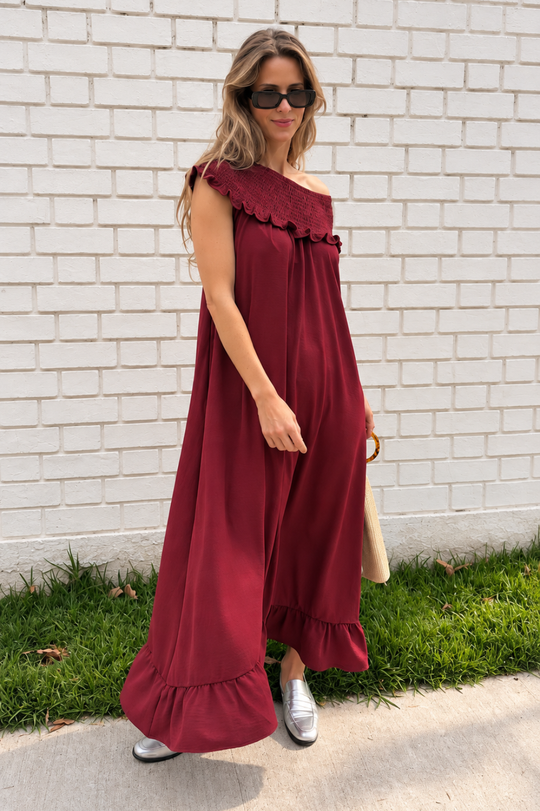 PREVENTA Vestido Malfitana burgundy