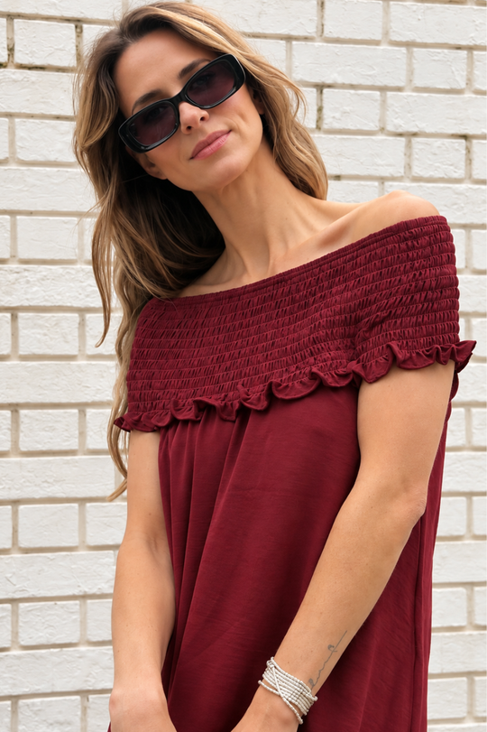 PREVENTA Vestido Malfitana burgundy
