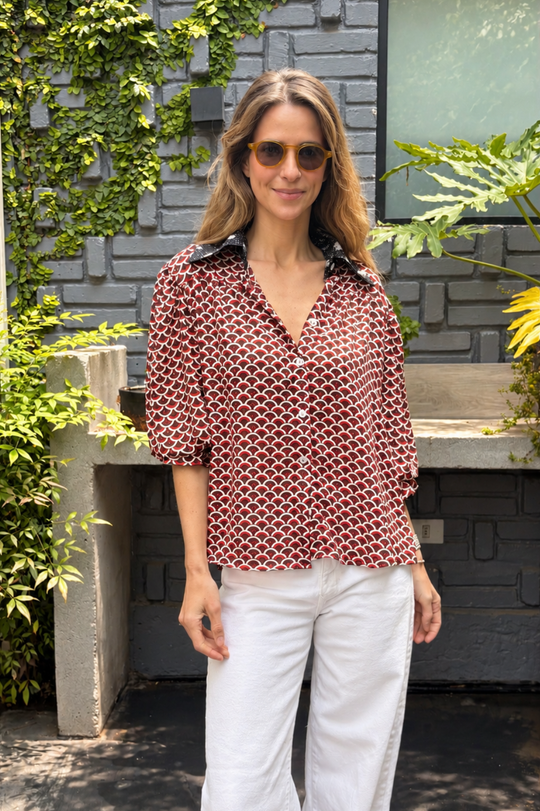 PREVENTA Blusa Rafaela geométrica