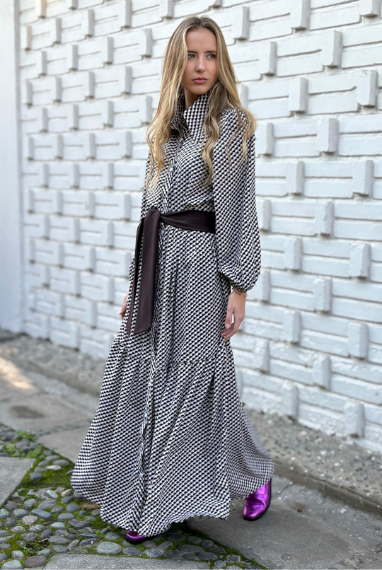 Vestido Marbella White Patterns