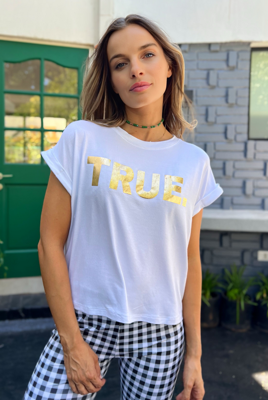 Polera True White/Gold