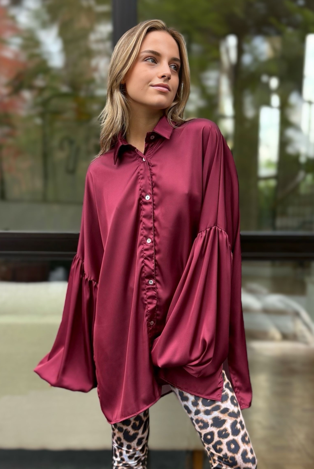 Blusa Martín Burgundy