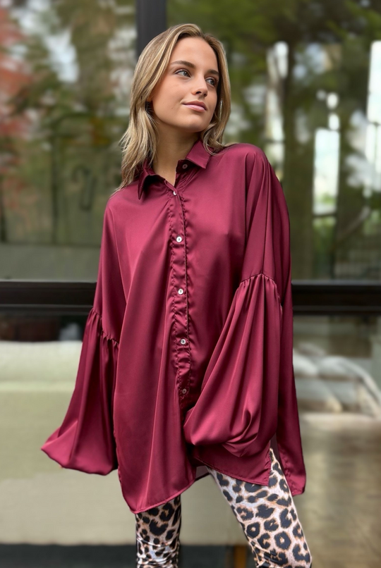 Blusa Martín Burgundy