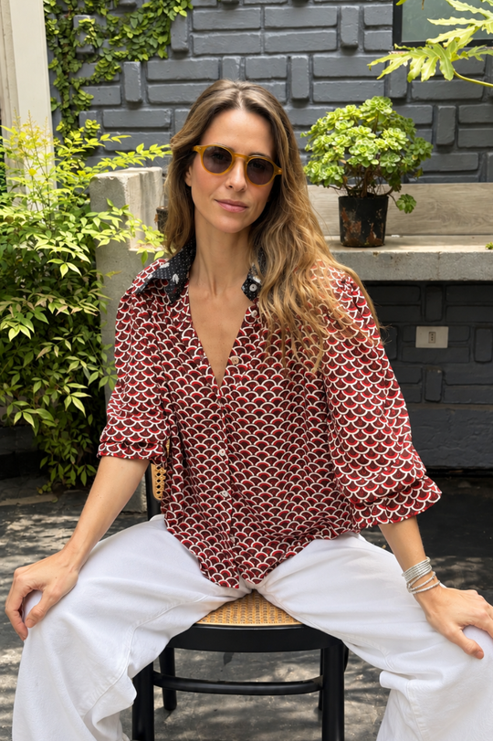 PREVENTA Blusa Rafaela geométrica