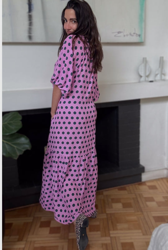 VESTIDO PARADISE CIRCLE PINK