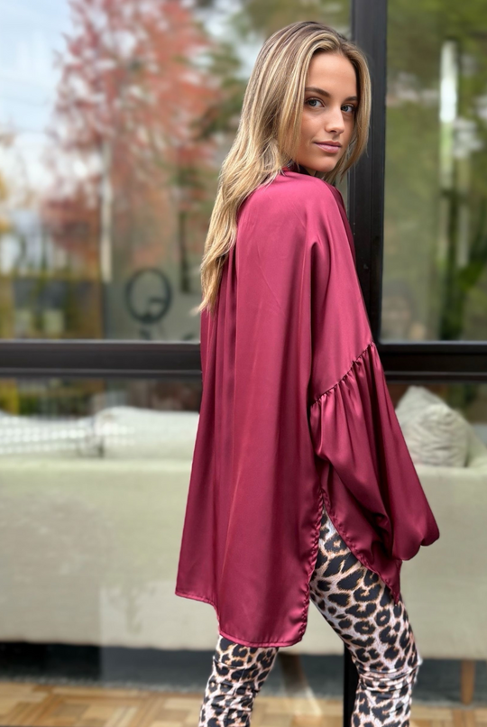 Blusa Martín Burgundy