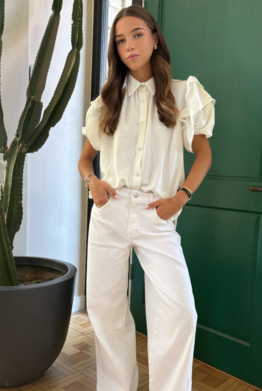 Blusa Amanda Doble Vuelo WHITE