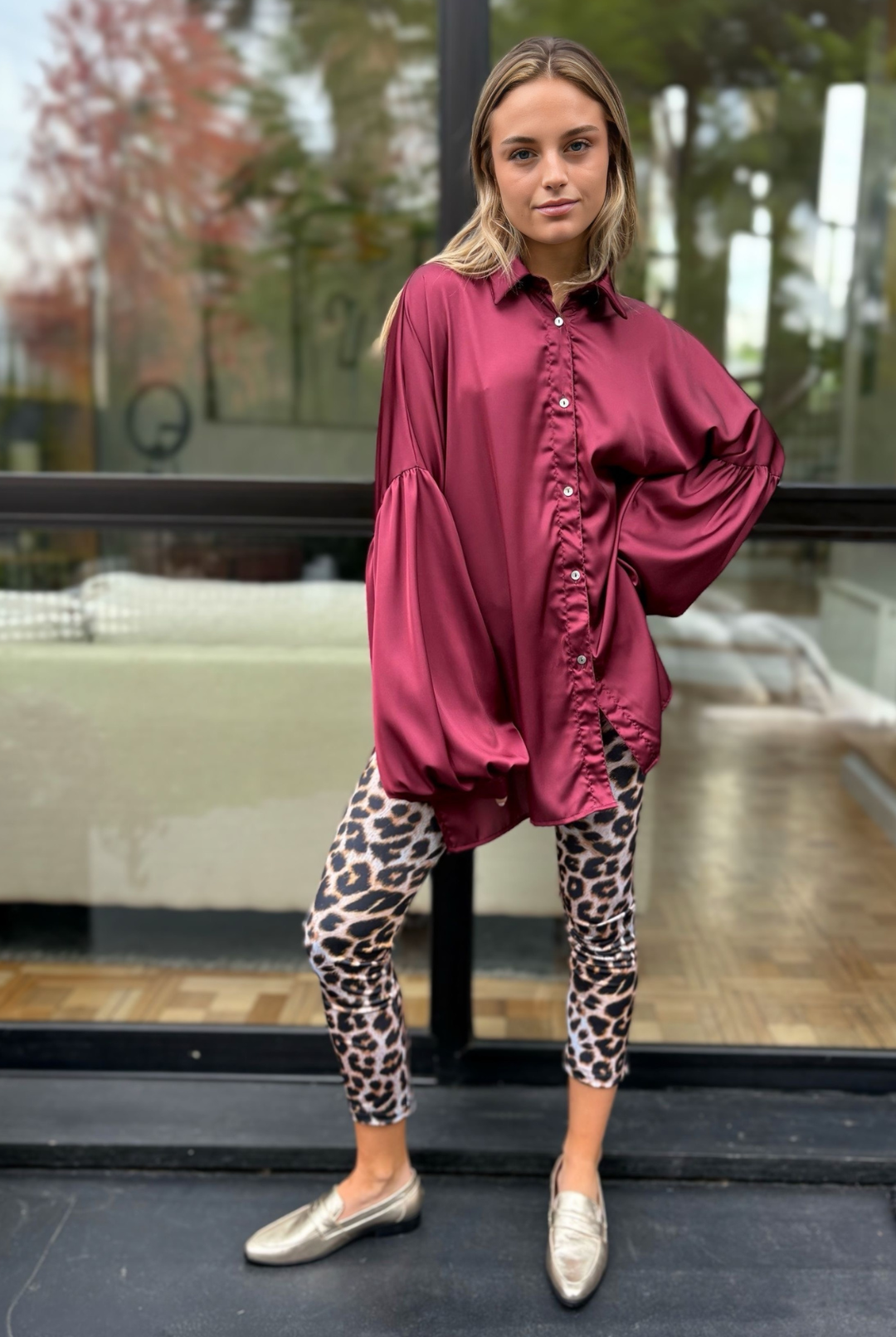 Blusa Martín Burgundy
