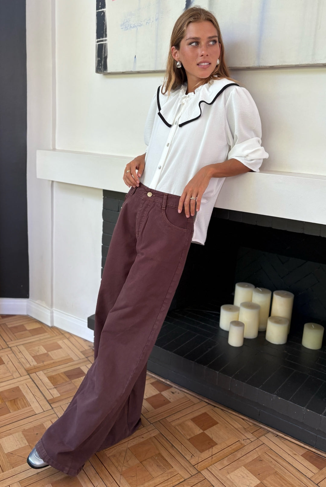 PRE VENTA Blusa Volaré WHITE/BLACK