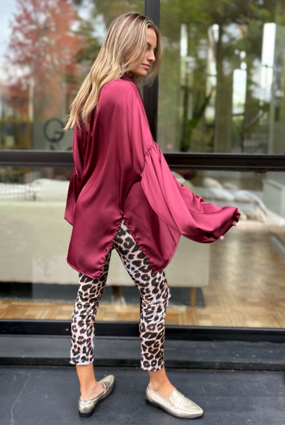 Blusa Martín Burgundy
