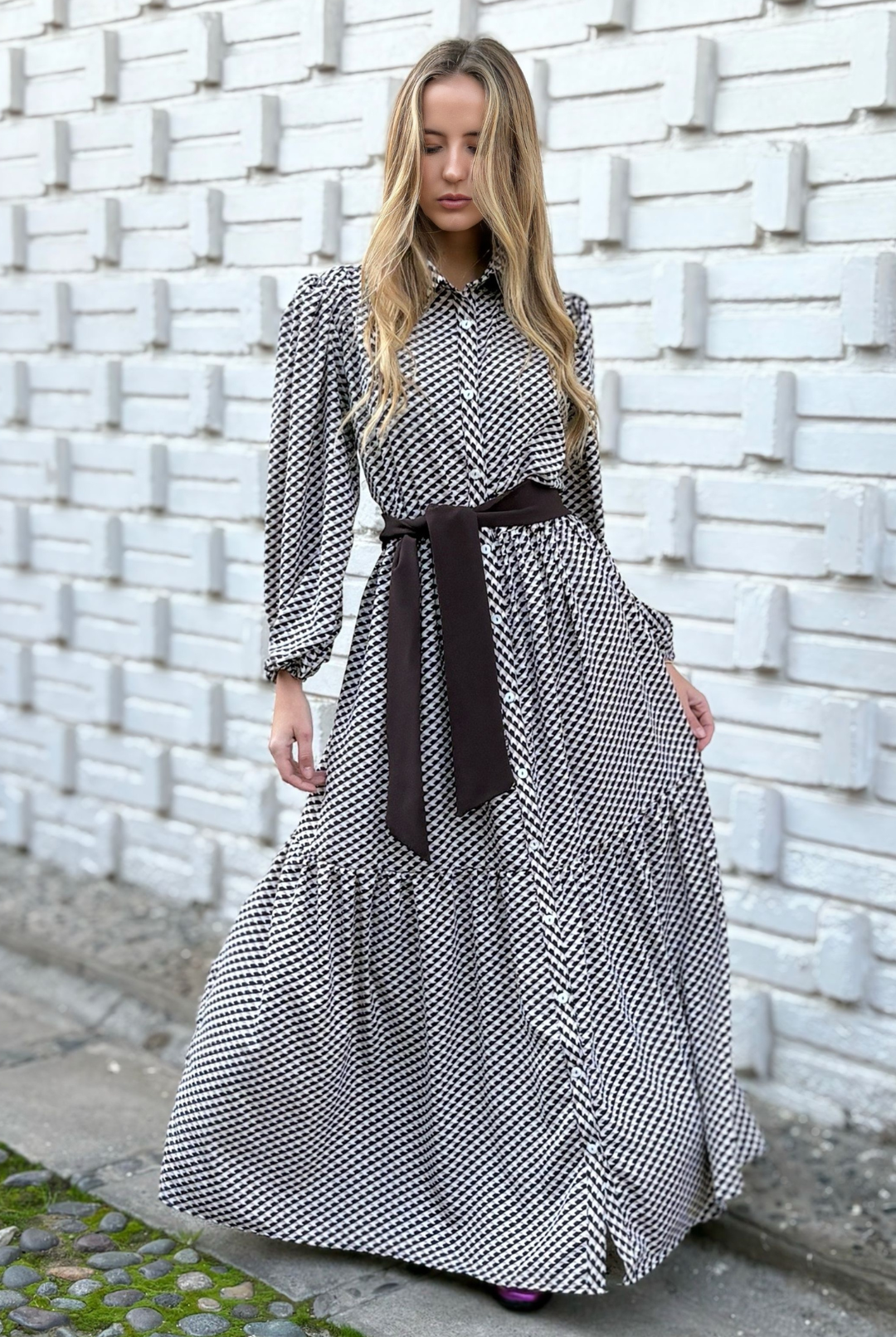 Vestido Marbella White Patterns