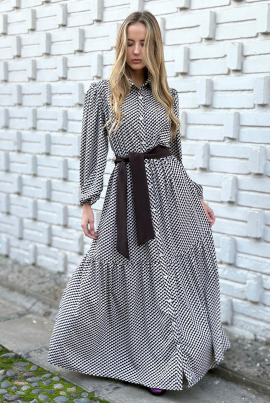 Vestido Marbella White Patterns