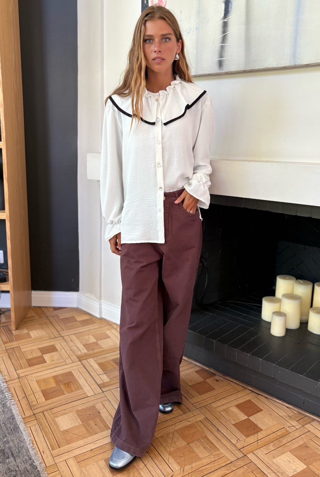 PRE VENTA Blusa Volaré WHITE/BLACK