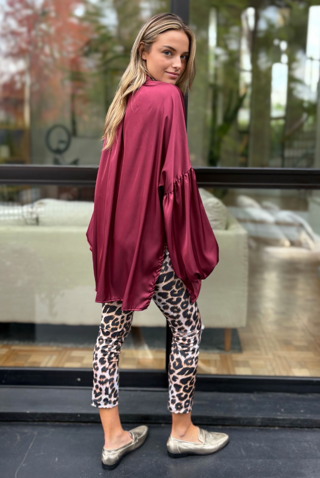 Blusa Martín Burgundy